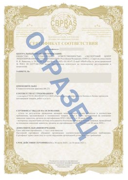 Образец Сертификат СТО 01.064.00220722.2-2020 Когалым Сертификат СТО 01.064.00220722.2-2020 